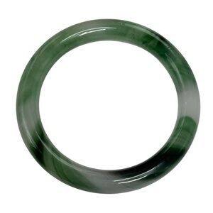 Natural Jade Jadeite Bangle Stone Bracelet size 7.25”